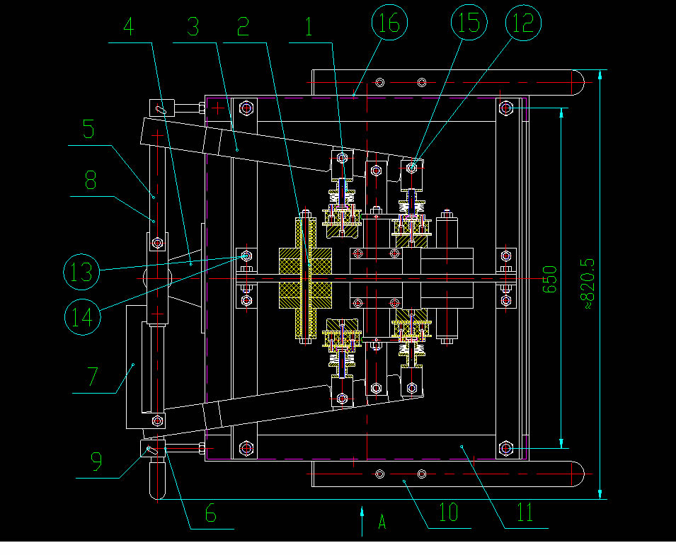 Schematic diagram of the switch assembly of the conversion furnace of the induction melting furnace